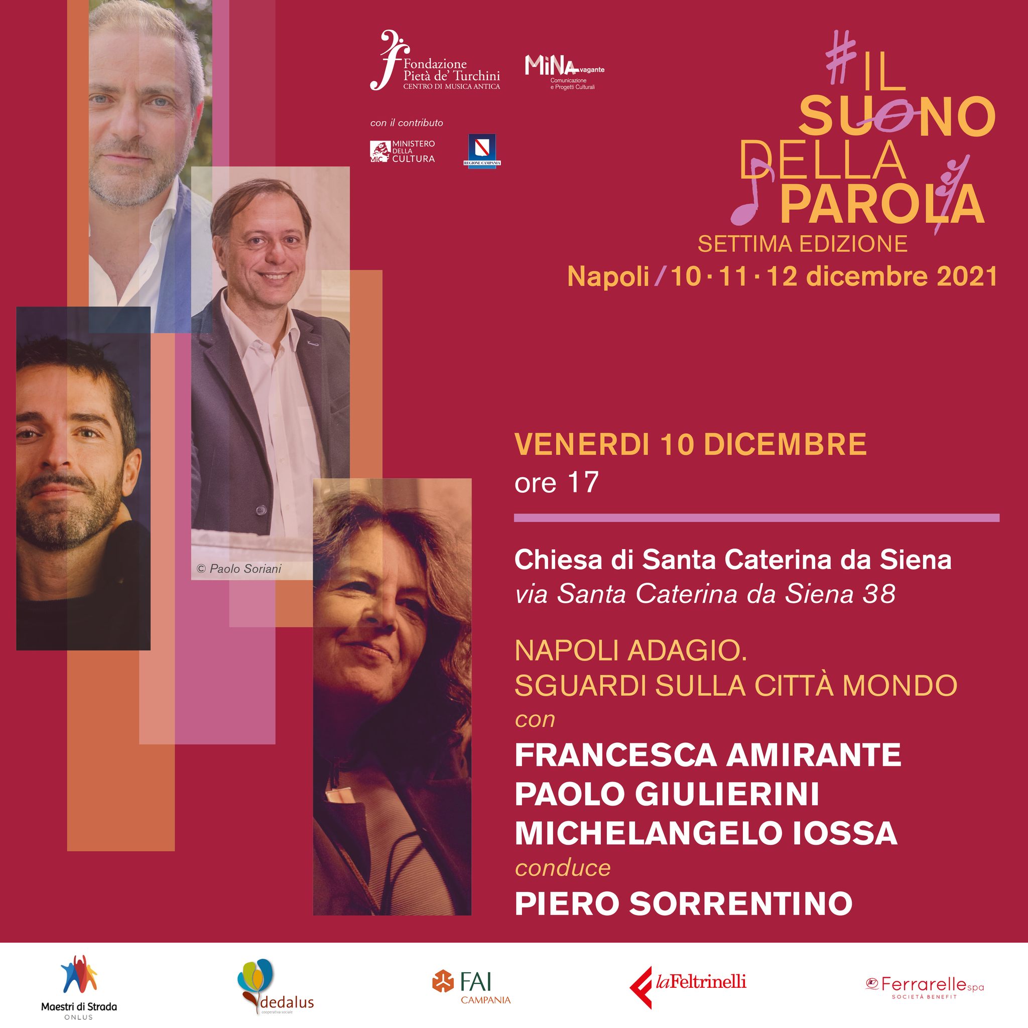 Locandina Napoli adagio a il suono della parola 2021