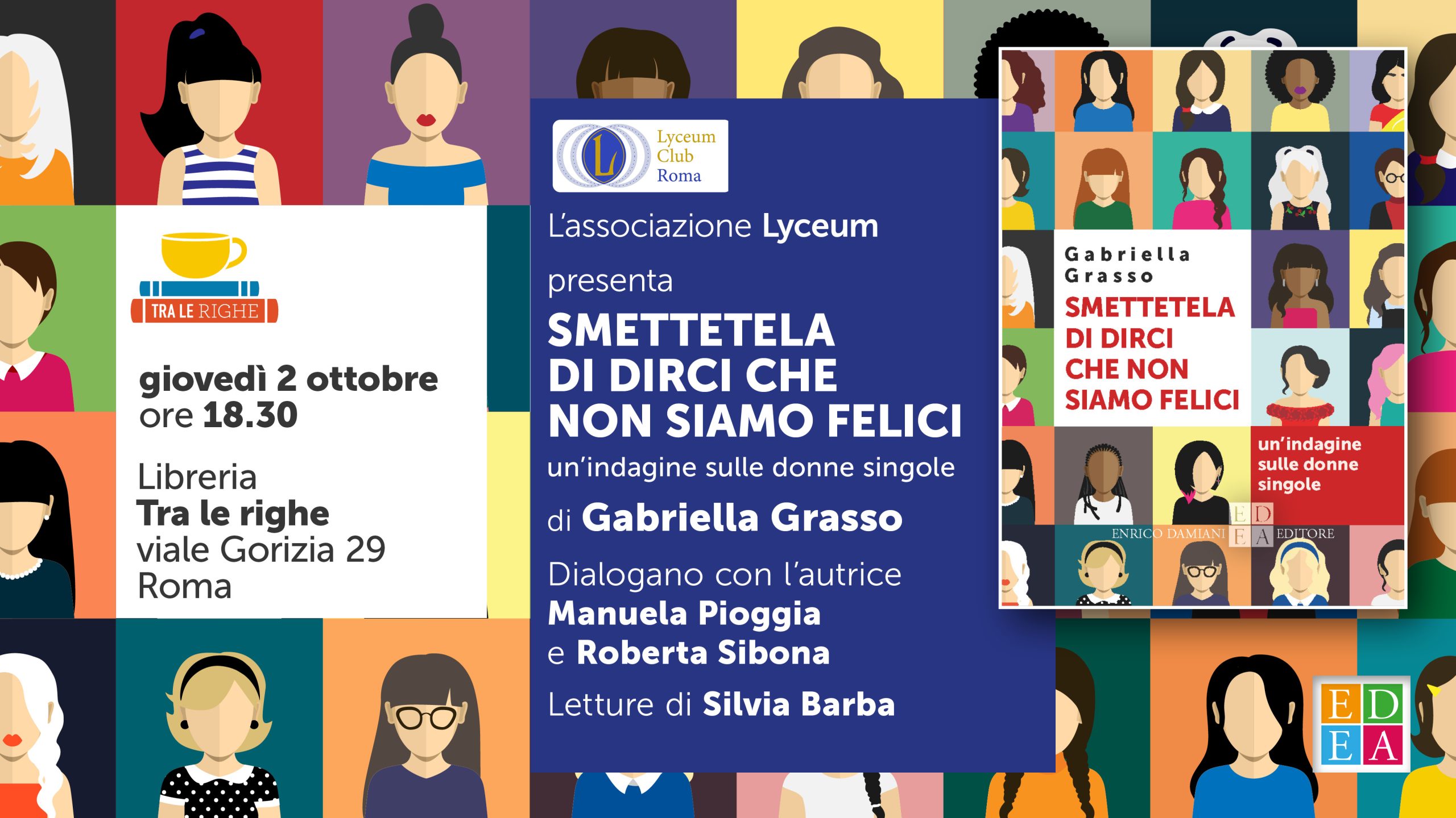 “Smettetela di dirci che non siamo felici” alla Libreria Tra le righ di Roma