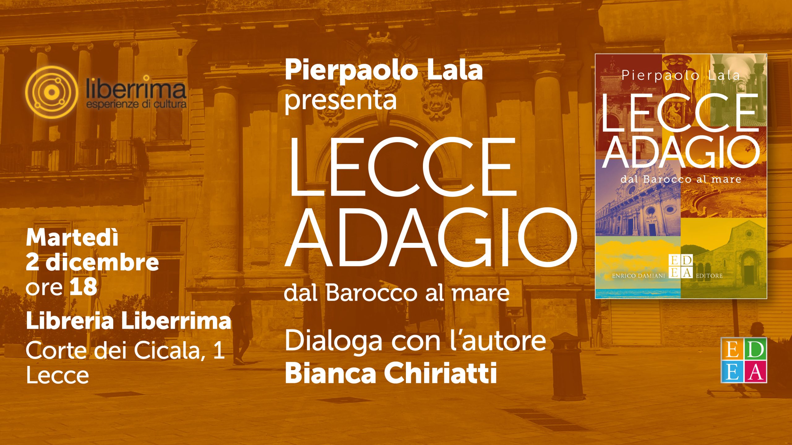 "Lecce adagio" alla Libreria Liberrima